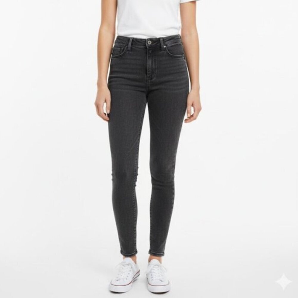 7 For All Mankind Luxe Vintage “The Aubrey” Skinny Jeans Gray Size 27